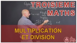 Multiplication et division  Mathématiques 3e  Les Bons Profs [upl. by Ayyidas]