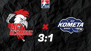 TIPSPORT EXTRALIGA 22Kolo  HC Olomouc 31 HC Kometa Brno  26112023 [upl. by Grobe]