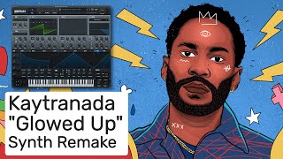 Kaytranada  Glowed Up Instrumental Synth Remake [upl. by Fanchon]