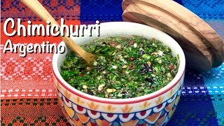 CHIMICHURRI ARGENTINO 🇦🇷  Receta para hacer chimichurri argentino 57 [upl. by Esadnac]