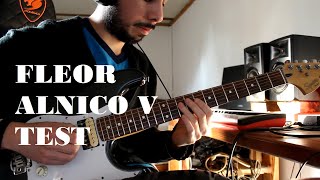 FLEOR Humbucker Alnico 5 pickups Test  Demo  Squier Standard Stratocaster [upl. by Yerok]