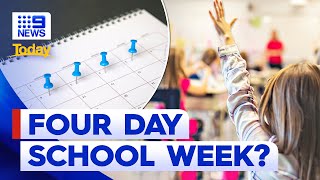 Queensland schools planning a fourday week for students  9 News Australia [upl. by Borchert267]