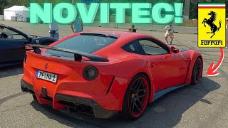 BEST OF CARS LEAVING CAR MEET F12 NLargo 2x 812 Competizione Novitec [upl. by Nwahsal]