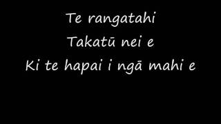 Pātea Māori Club ft Annie Crummer  Ngoi Ngoi Lyrics [upl. by Alderson]