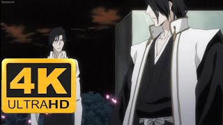 Byakuya Kuchiki vs Shukuro Tsukishima English Dub 4K [upl. by Eedoj]