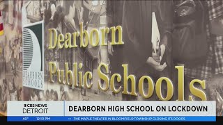 Dearborn High School in soft lockdown after suspicious item found on property [upl. by Hajidak115]