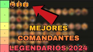 MEJORES COMANDANTES LEGENDARIOS  RISE OF KINGDOMS ESPAÑOL [upl. by Assirual]