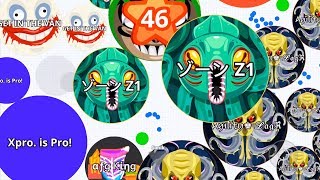 TROLLING MACRO HACKERS Zone Agario Mobile Takeover [upl. by Garmaise]