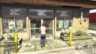 GTA V  How To Successfully Rob a Convenience Store in Grand Theft Auto V GTA 5 [upl. by Kravits338]