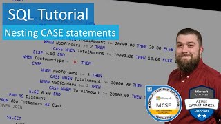 SQL Tutorial  Nesting CASE statements [upl. by Anrol]