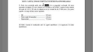 Lec002 Práctica Rendimientos Capital Inmobiliario IRPF umh1896 201516 [upl. by Warrick]