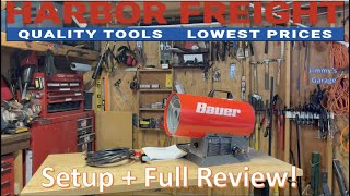 NEW BAUER 3060K BTU Propane Heater Setup Tests amp Full Review [upl. by Aromas]