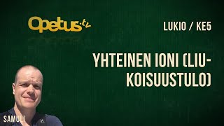 Yhteinen ioni liukoisuustulo [upl. by Elbam]