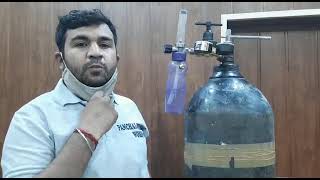 Oxygen cylinder flowmeter and humidifier solution How to use and make oxygen humidifier at home [upl. by Diad697]