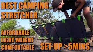 BRS Ultralight Folding Bedcamping stretcher [upl. by Akapol324]