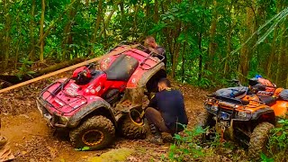 84 ATV OFFROAD  RESCATE del HONDA Front Wheel Drive  San Sebastián PR [upl. by Dolora]