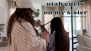 utah curls on my sisters amazing hair  theschuermanshow [upl. by Ysabel]