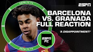 Luis Garcia calls Barcelona a BIG DISAPPOINTMENT after draw vs Granada FULL REACTION  ESPN FC [upl. by Ilak]