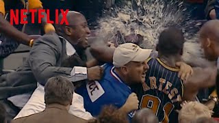 貴重映像  ペイサーズ対ピストンズの試合で起きた史上最悪の乱闘事件  Untold パレスの騒乱  Netflix Japan [upl. by Jacobine]