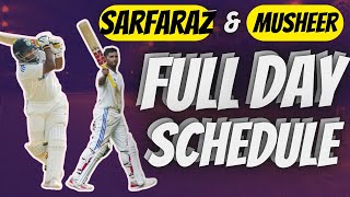 Sarfaraz and Musheer khan Full Day Practice Schedule  Batting basic tips  Naushad Khan [upl. by Allveta242]