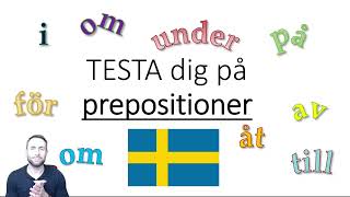 Test på prepositioner [upl. by Kalindi]