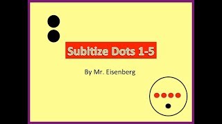 Subitize Practice wDots 15 [upl. by Ahsenyt431]