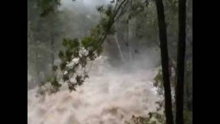 Jackson NH Jackson Falls crazy after Hurricane Irene August 28 2011 [upl. by Dekeles]