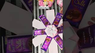 Hexagon Chocolate Explosion Box  Process video  Behind the scenes  Handmade birthday gift ideas [upl. by Naus543]