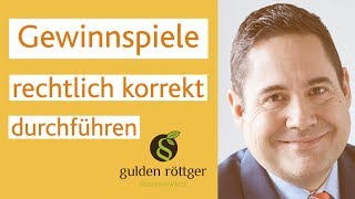 Gewinnspiele rechtlich korrekt durchführen  Newsletter Anmeldung [upl. by Ainedrag]