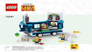 LEGO instructions  Minions  75581  Minions Music Party Bus [upl. by Marieann]