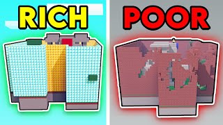 RICH Base vs POOR Base Roblox Bedwars [upl. by Adiene]