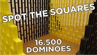 Spot The Squares  16500 Dominoes [upl. by Windzer]