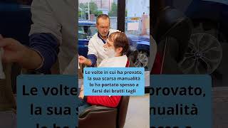 PER LULTIMA VOLTA DAL MIO AMICO DEL CUORE IL BARBIERE UOMO AUTISTICO SALUTA IL BARBIERE PENSIONE [upl. by Ysak]