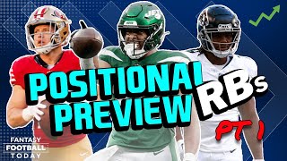 Running Back Preview Part 1 Best Strategy ADP Debates Draft Guide  2024 Fantasy Football Advice [upl. by Noied213]