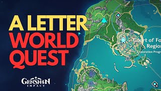 A Letter World Quests amp Puzzles Genshin Impact [upl. by Graehl]