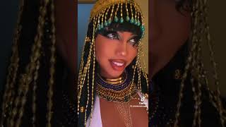 Asia monet ray halloween as cleopatra 2024 tiktok [upl. by Luca789]