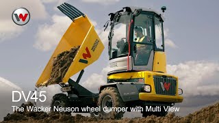 The Wacker Neuson wheel dumper with Multi View DV45 [upl. by Anahsed]