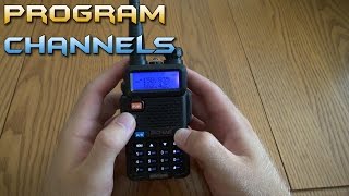 Programming Channels on the BaoFeng UV5R  DCS and CTCSS [upl. by Granny]