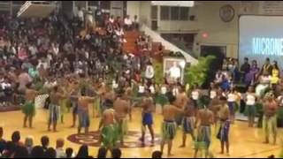 Farrington High SCHOOL Micronesia MayDay 2015 Boys Stick Dance [upl. by Uel]