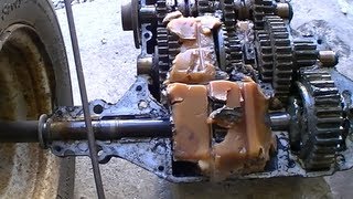 Foote transaxle axle  wheel removal [upl. by Yelrebmik]