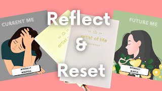 How I Reflect and Reset for the New Year  Lavendaires 2024 Artist of Life Workbook [upl. by Farra]