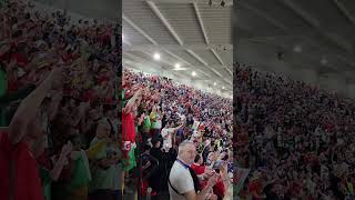 Wales crowd passionately sing national anthem  FIFA 2022 QATAR  Wales Vs USA [upl. by Lamonica]