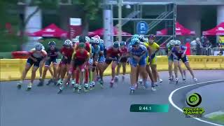 World Roller Games 2017 Oro Fabriana Arias Mayores Damas 20000M Eliminación ROAD [upl. by Culberson741]