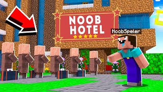 NOOB BEGINT EIGEN HOTEL In Minecraft Survival [upl. by Mensch]