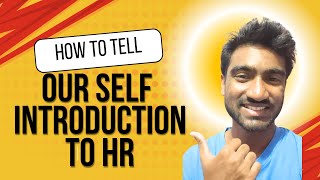 How to tell our self introduction to hr  interview tips  soft skills  Communication skills [upl. by Haissem]