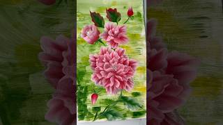 New acrylic paint flower art painting [upl. by Etiuqal]