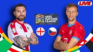 🔴LIVE  Czech Vs Georgia  UEFA Nations League Live Football Match Today Score [upl. by Garin340]