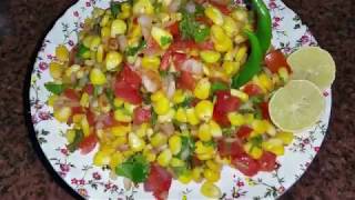 चटपटी स्वीट कॉर्न चाट  Sweet Corn Chaat  Masala Corn Recipe  Spicy sweet Corn Chaat [upl. by Elleniad]