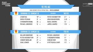 Sonning CC Sunday 1s v Sonning CC Sunday As [upl. by Tips]