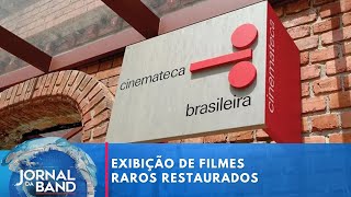 Parceria da Band com Cinemateca resulta em exibição de filmes raros restaurados  Jornal da Band [upl. by Skipton]